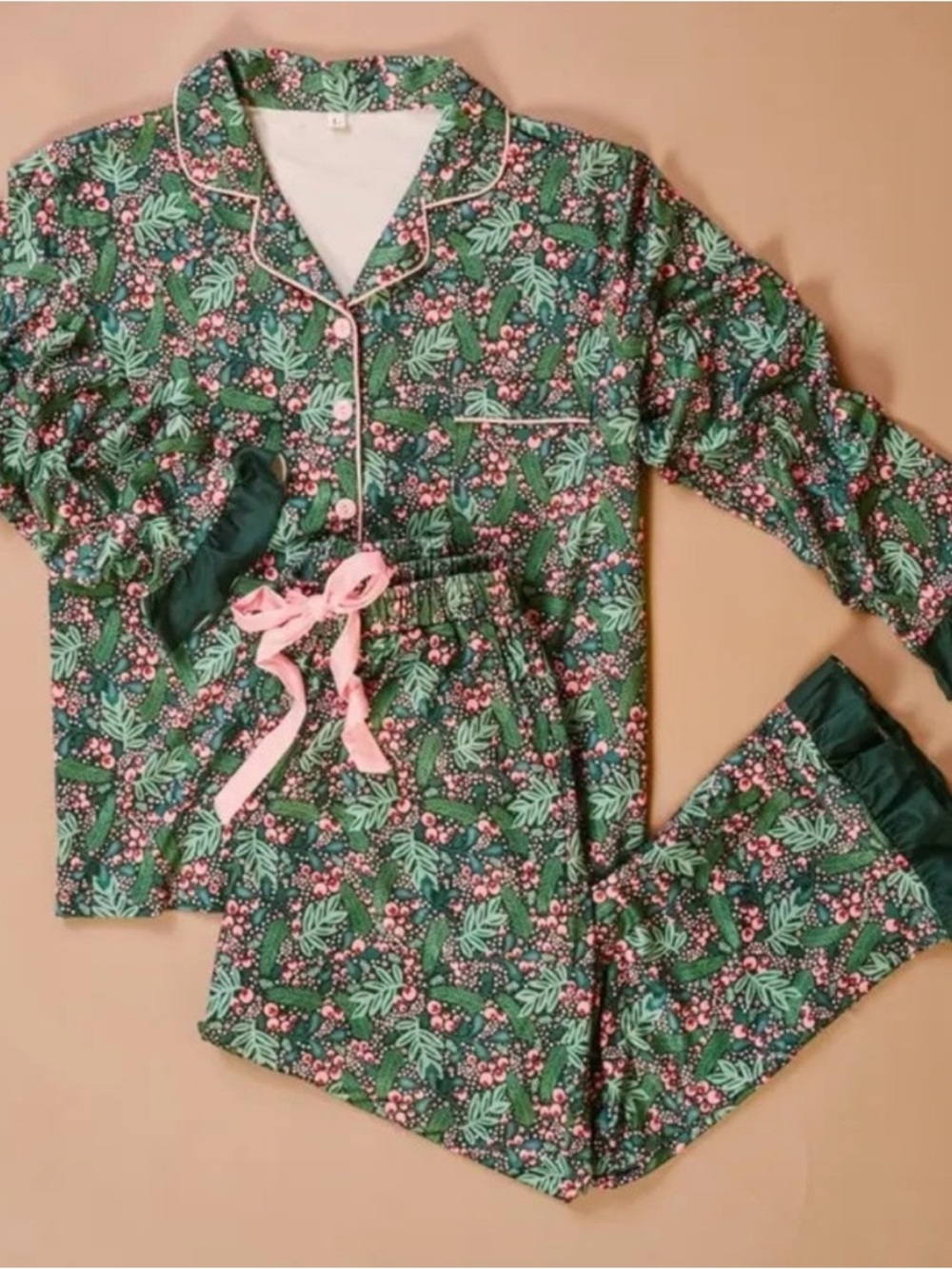 The Darling Effect Sweet Dreams Pajama Pant in Jolly Sprig Size S